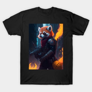 Flame-Forged Paws T-Shirt